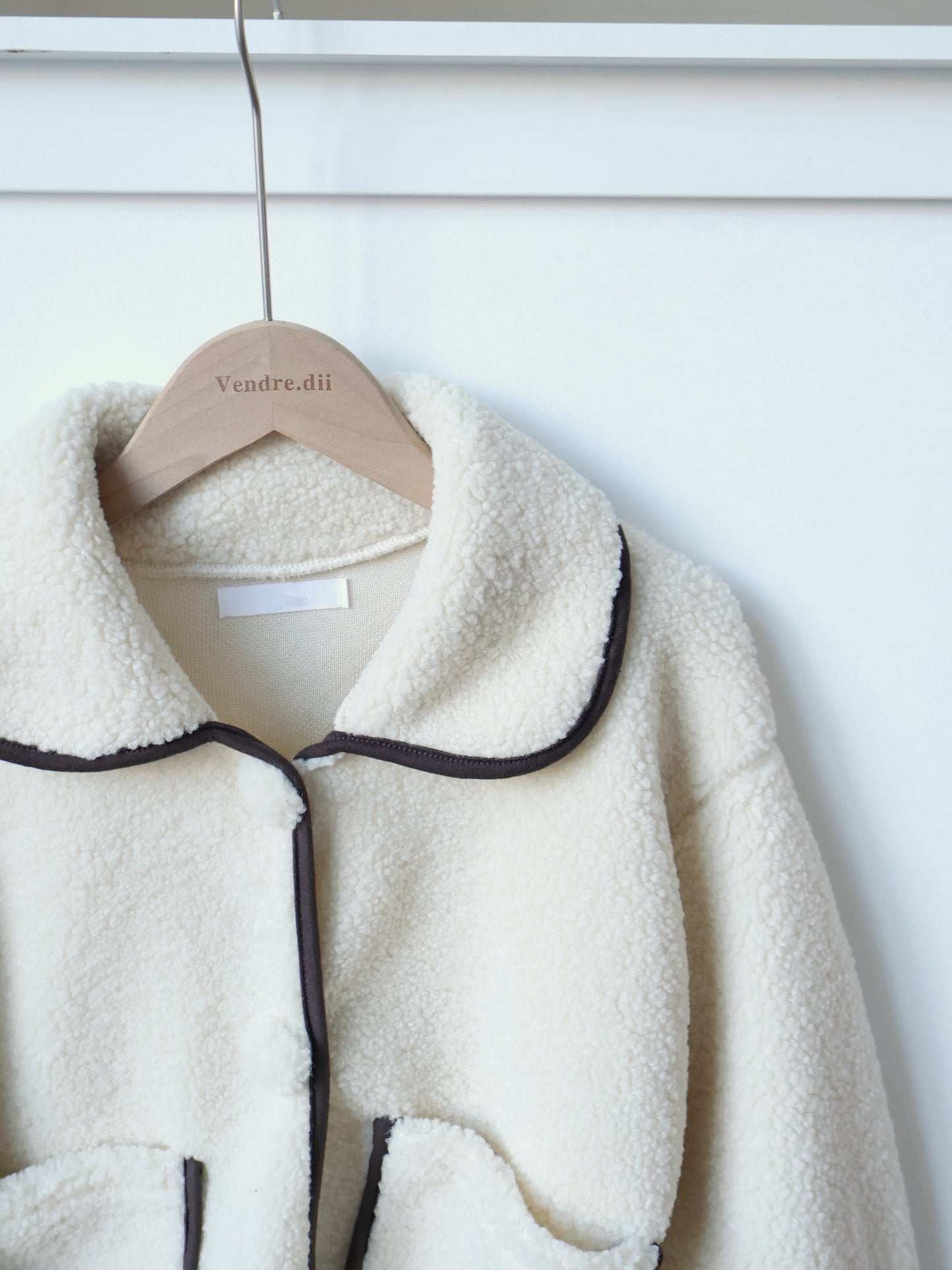 Teddy Bear Coat(IvoryxBrown)