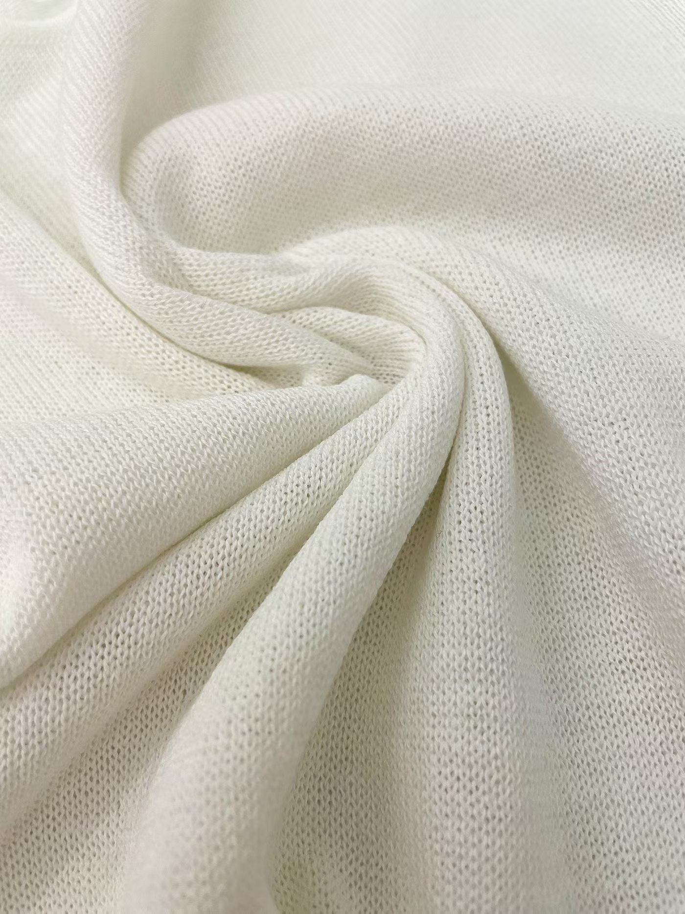 Romantic Crew-Neck Sheer Linen Knit Top(4 colors)