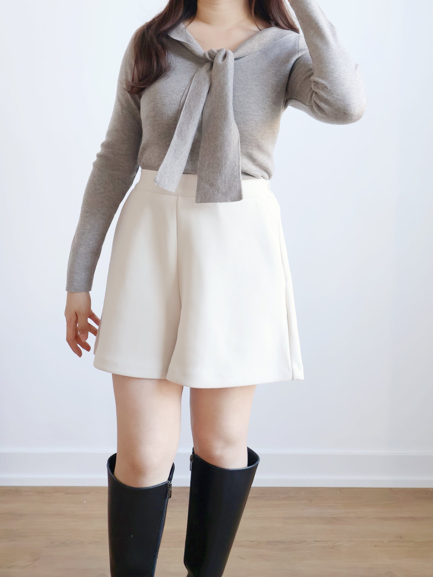 Frenchy Sailor Collar Sweater(Oatmeal Brown)