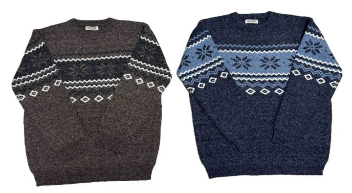 Nordic Snowflake Pattern Sweater