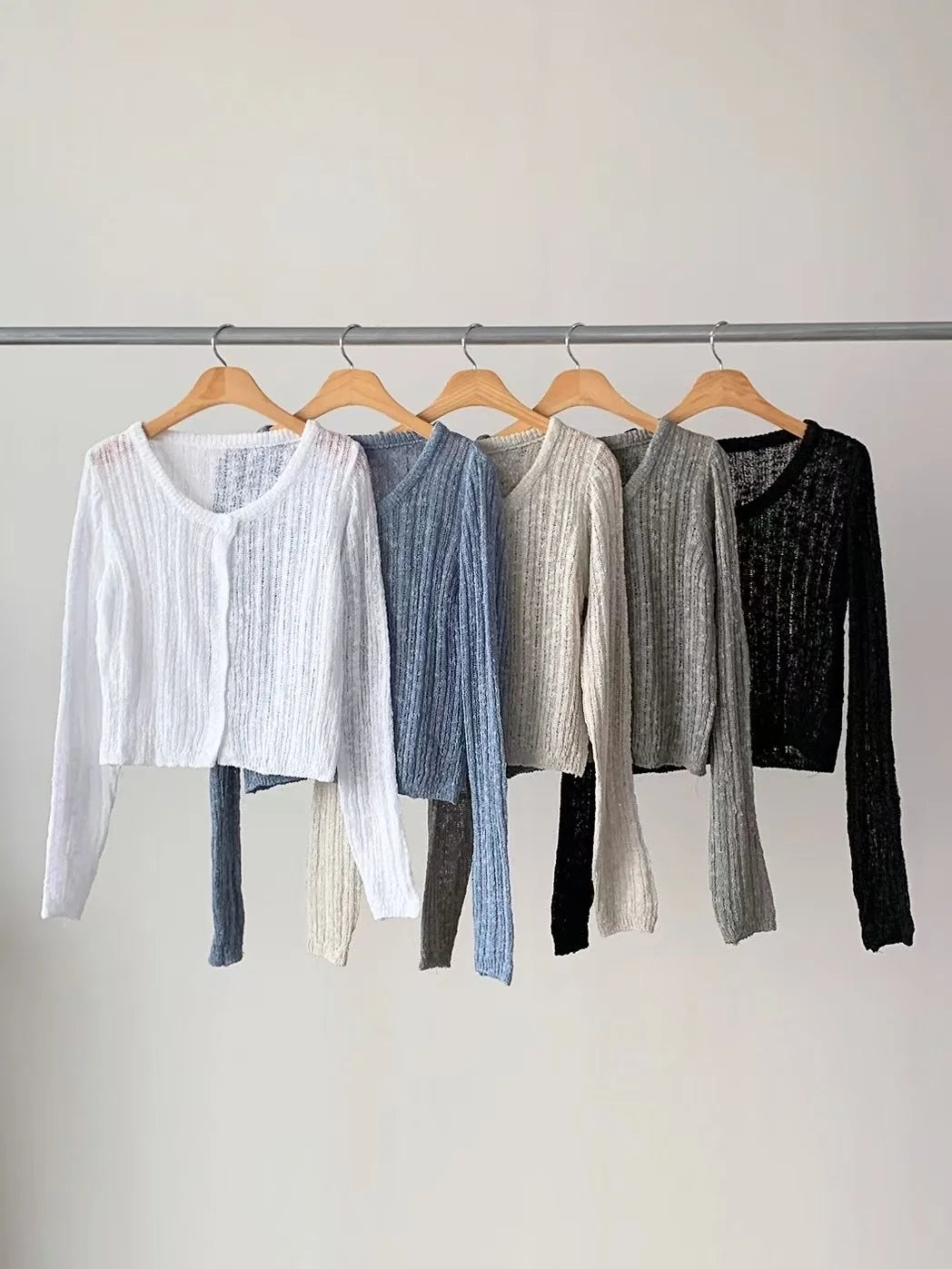 Cloud-Soft Melange Lightweight Knit Cardigan(5 Colors)