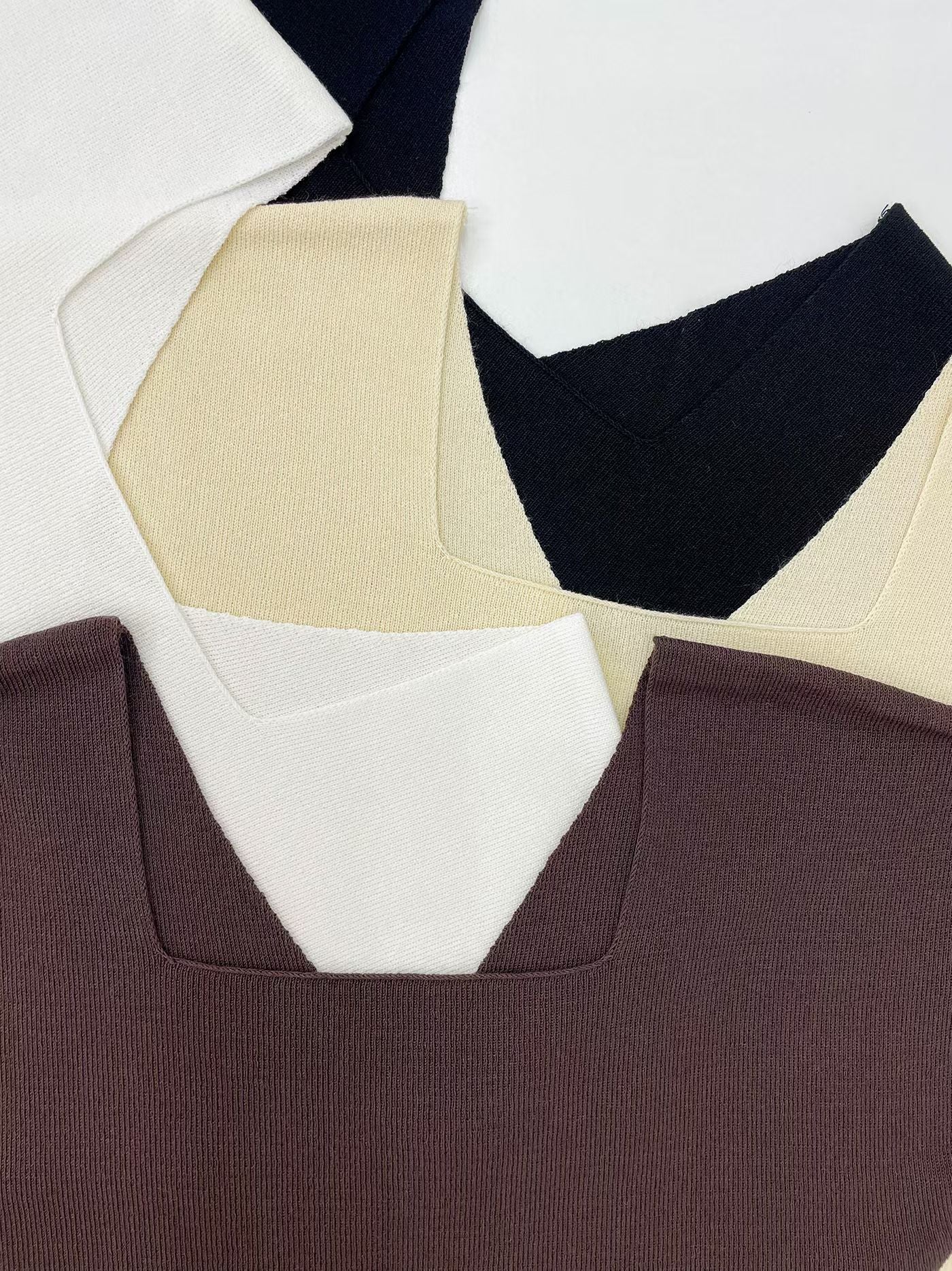 Minimalist Reversible Knit Top(4 Colors)