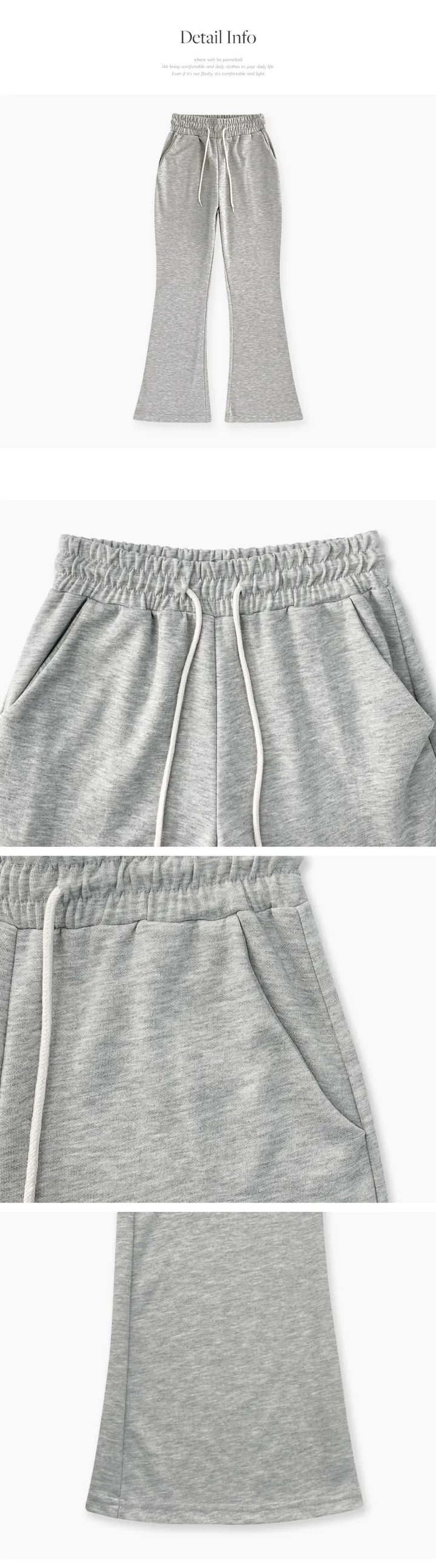 [3 Lengths] Everyday Bootcut Sweatpants(Grey)