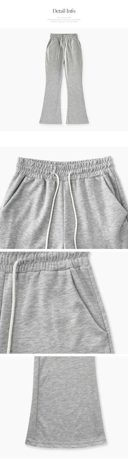 [3 Lengths] Everyday Bootcut Sweatpants(Grey)