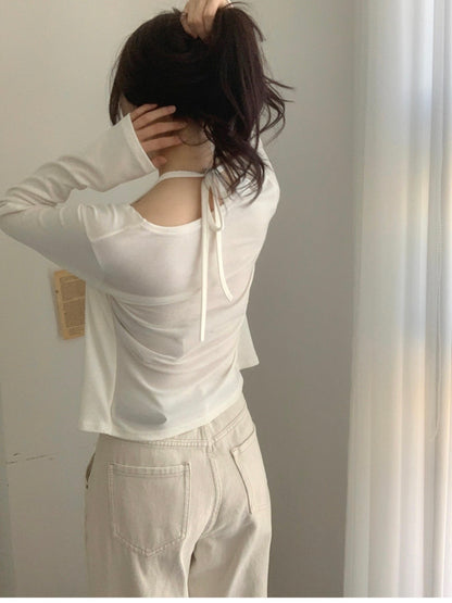 Elegant Drape Layered Cami Cardigan(5 colors)