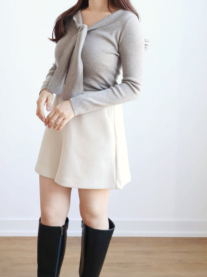 Frenchy Sailor Collar Sweater(Oatmeal Brown)