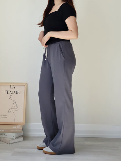 [3 Lengths] Everyday Bootcut Sweatpants(Charcoal)