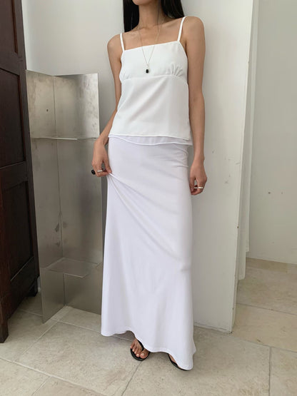 Feminine Sheer Satin Slip Cami Top(3 colors)