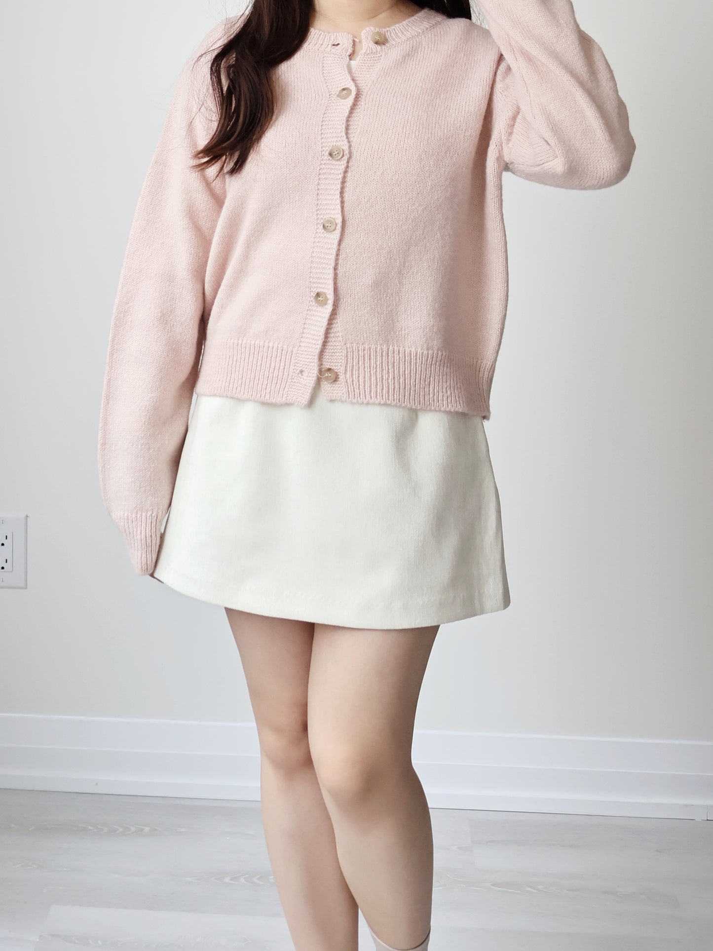 [20% WOOL] Cloud-Knit Crew Neck Cardigan(4 colors)