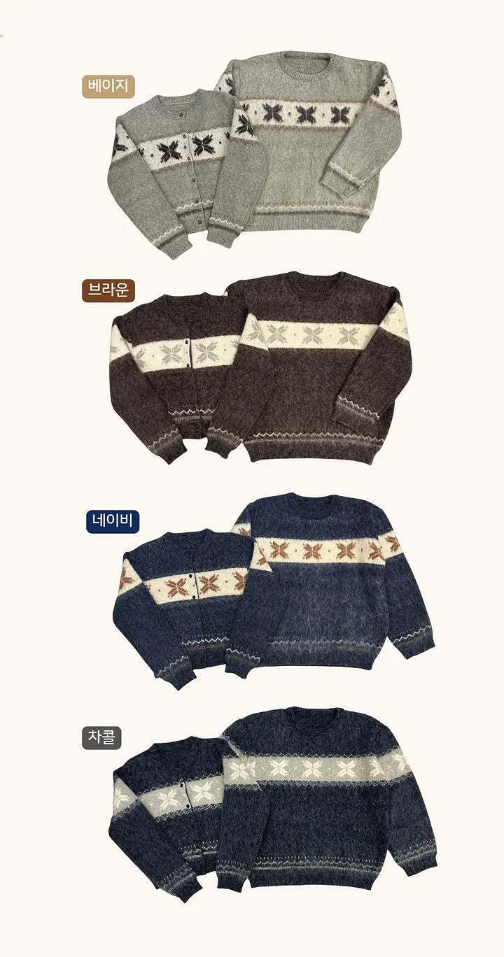 Winter Nordic Snowflake Sweater
