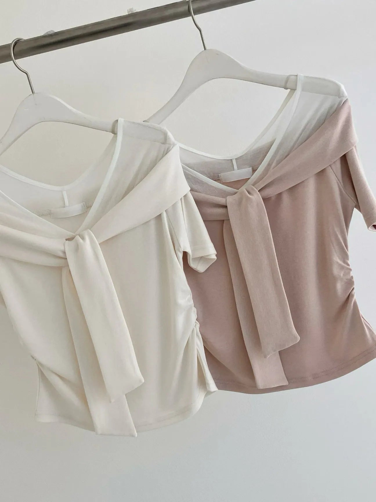 Romantic Tie-Neck Sheer Chiffon Top(2 Colors)