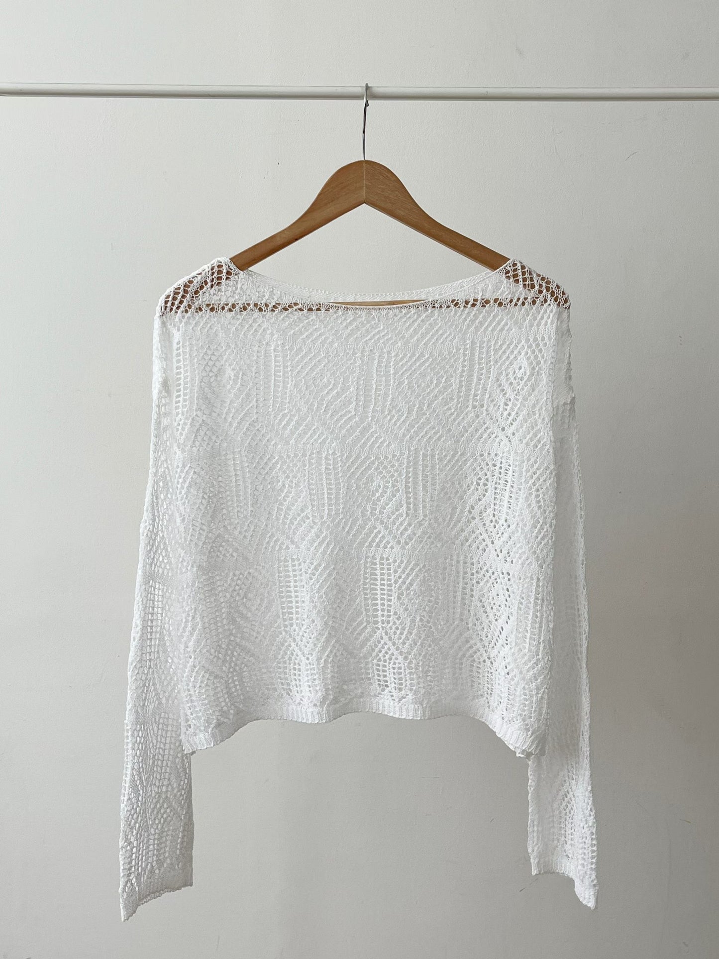 Boat Neck Open Stitch Loose Fit Sweater(3 colors)