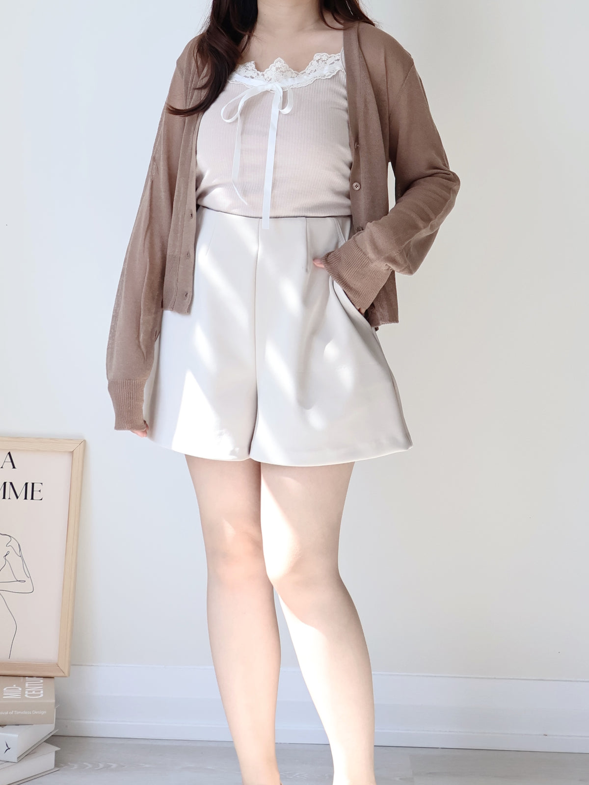 Featherlight Airy Ice-Silk UV-Block Knit Cardigan(Brown)