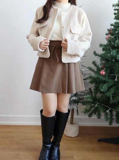 [20% WOOL] Luxury Coco Plush Jacket