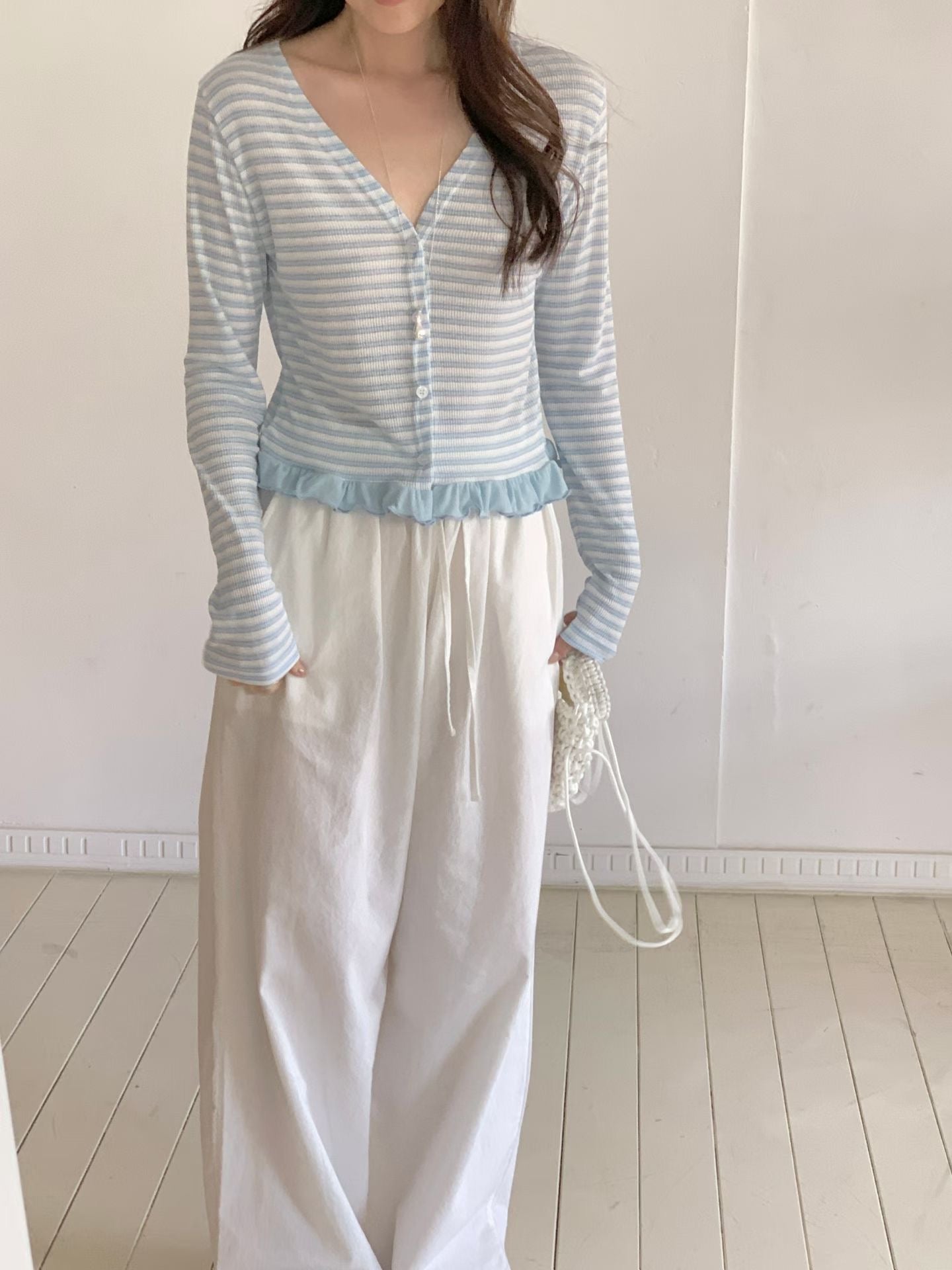 Salty Lightweight Striped Cardigan(3 Colors)
