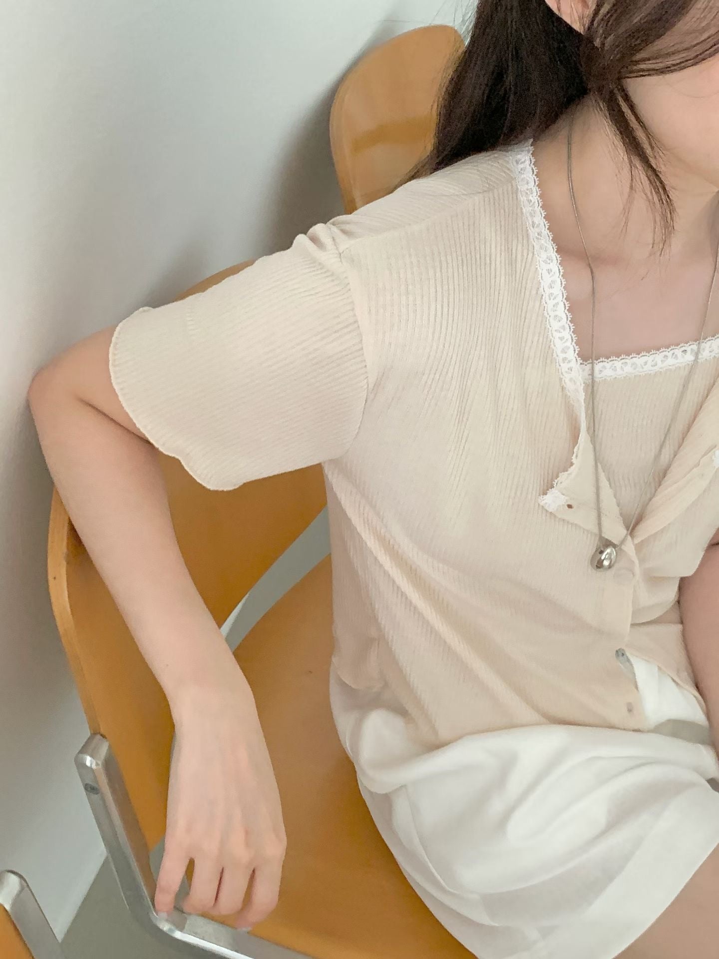 Ethereal Silk-Touch Modal Lace Trim Cami+cardigan Set(3 colors)