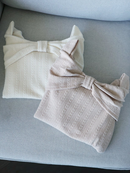 Romantic Bowknot Top(Cream)
