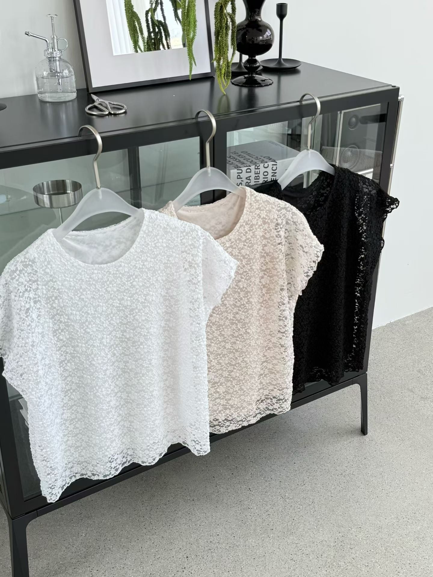 Romantic Daisy Lace Lined Blouse(3 Colors)
