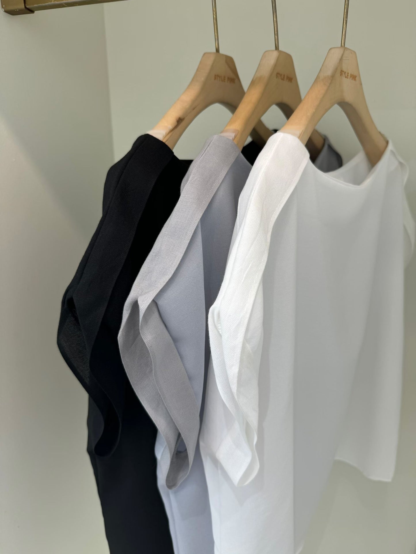Elegant Boat Neck Loose Fit Blouse(3 colors)