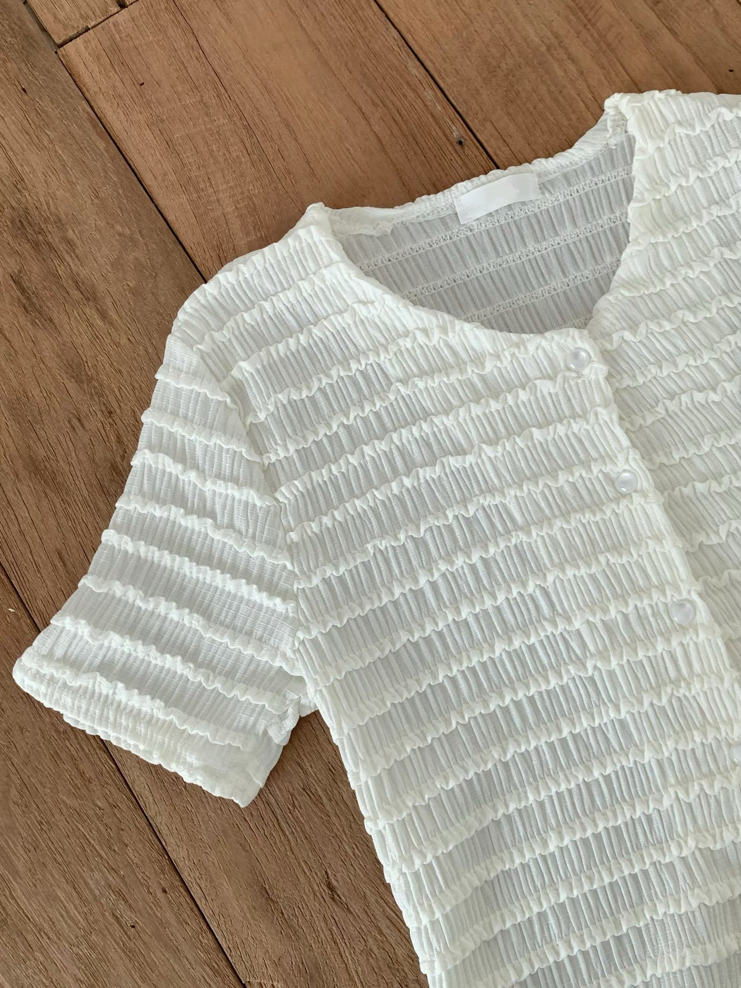 [Wrinkle-Free] Elegant V-Neck Wavy Rippled Cardigan(2 Colors)