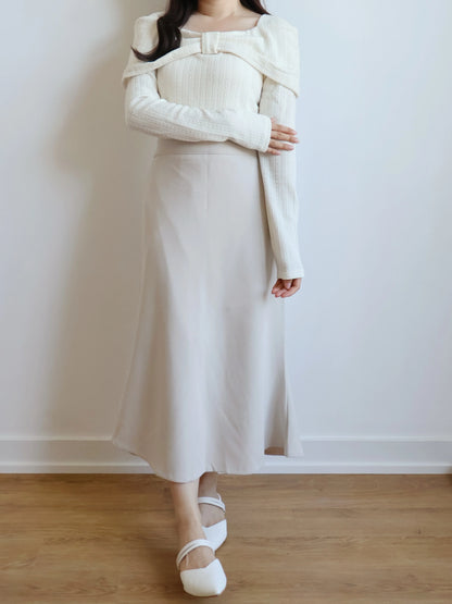 Romantic Bowknot Top(Cream)