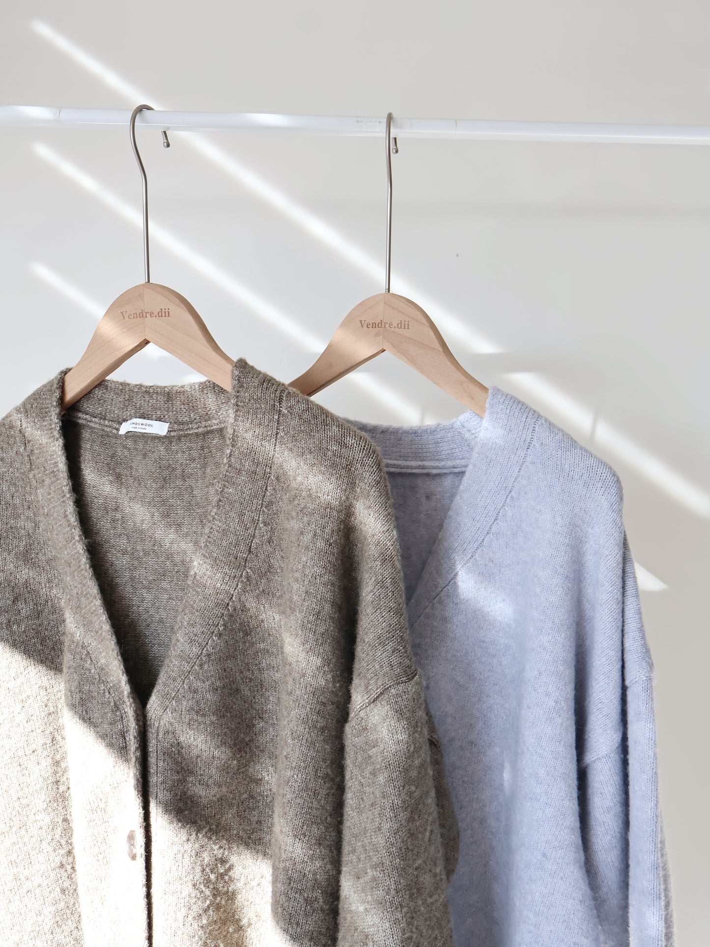 10% Lambswool Marshmallow Oversized Cardigan(Lavender)