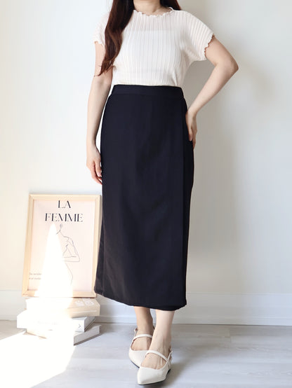 [Wrinkle-Free] Elegant Cool-Touch Vertical Pleat Top(Cream)