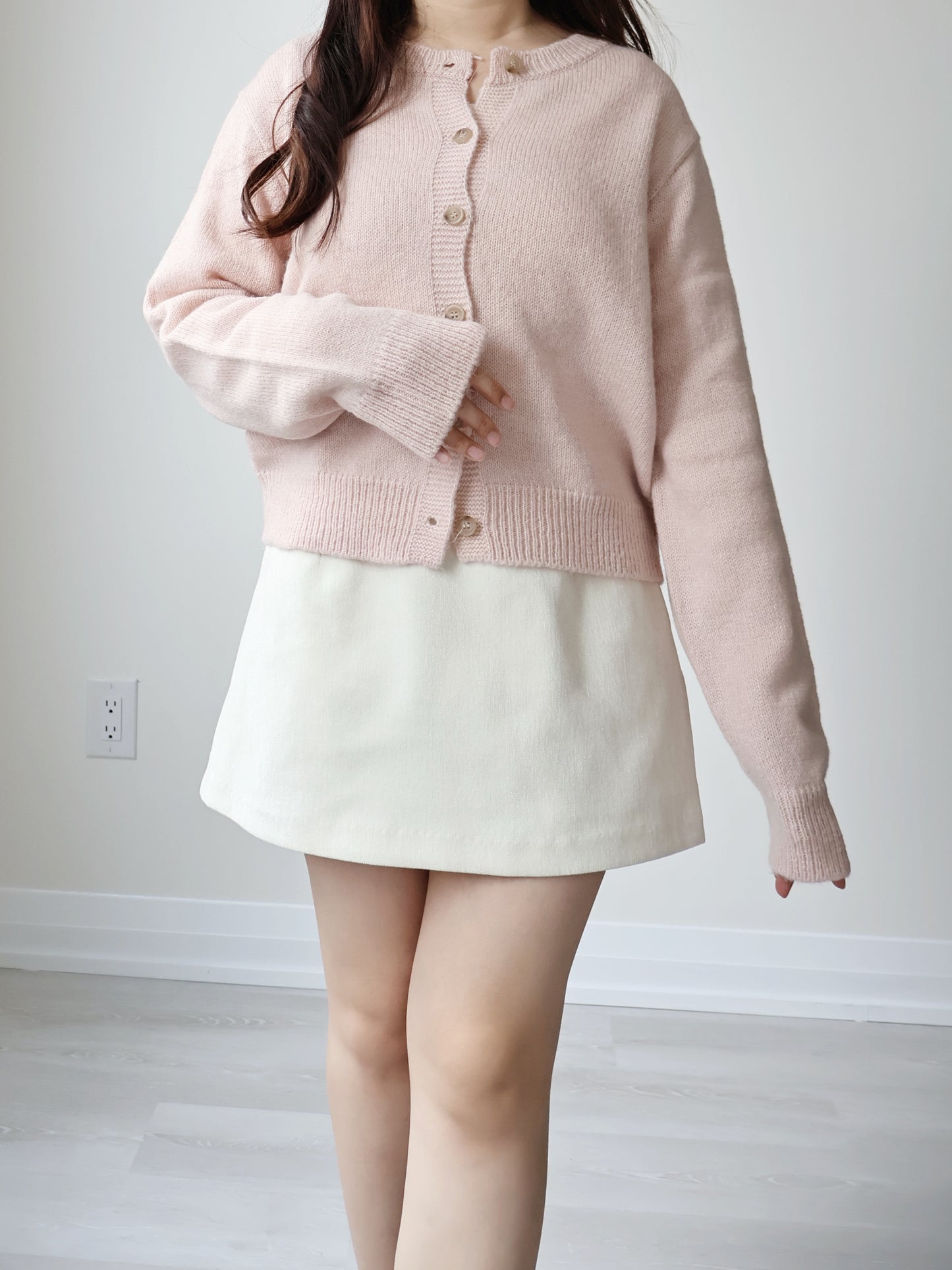 [20% WOOL] Cloud-Knit Crew Neck Cardigan(4 colors)