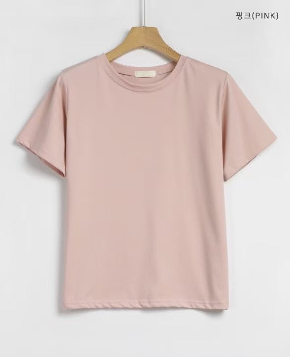 Ice-Cool Touch Round Neck Tee(5 colors)