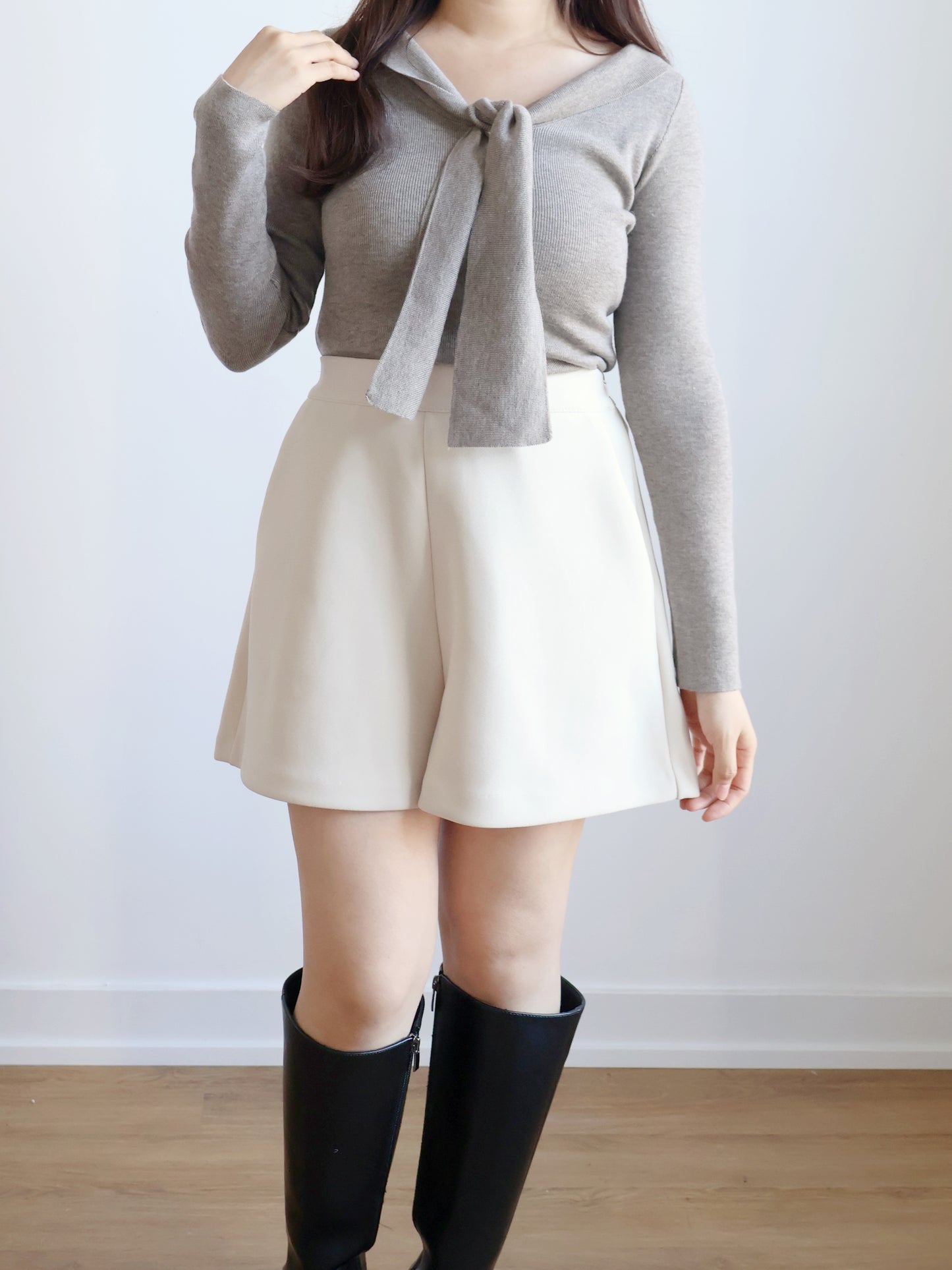 Frenchy Sailor Collar Sweater(Oatmeal Brown)