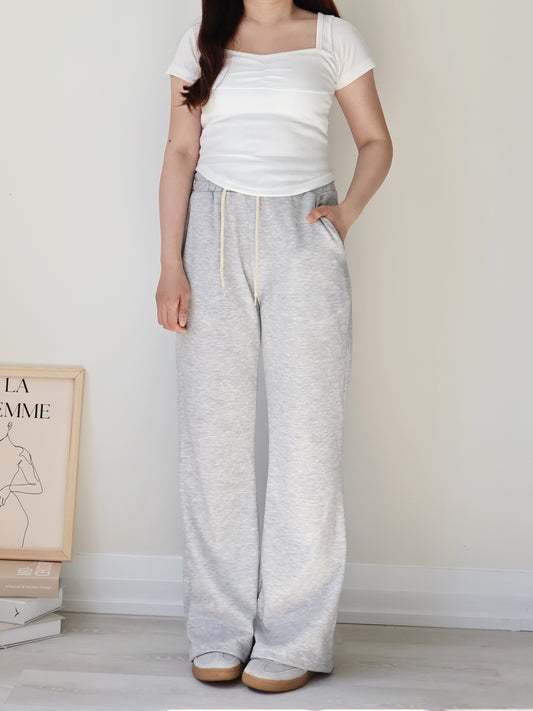 [3 Lengths] Everyday Bootcut Sweatpants(Grey)