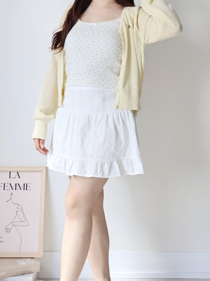 Pastel Pendant Lightweight Cool-Touch Knit Cardigan(Yellow)