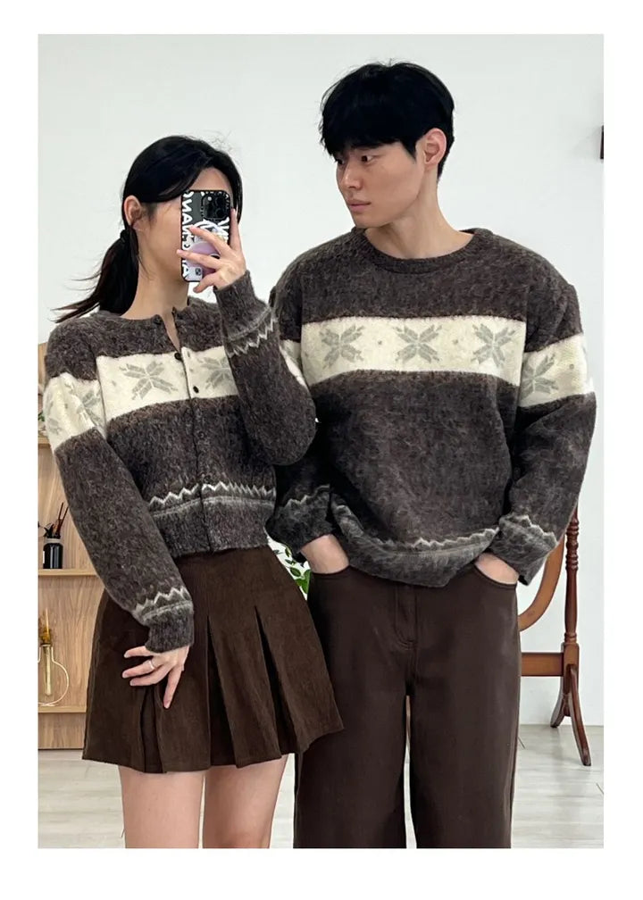 Winter Nordic Snowflake Sweater