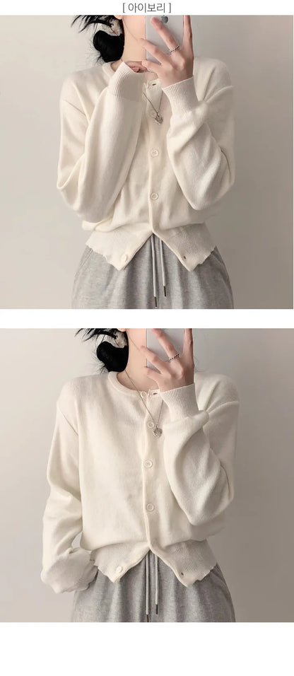 Daily Round Knit Cardigan(10 colors)