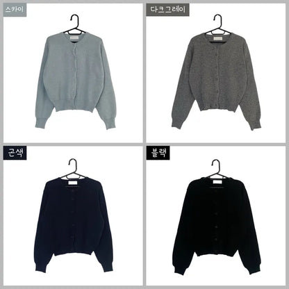 Daily Round Knit Cardigan(10 colors)