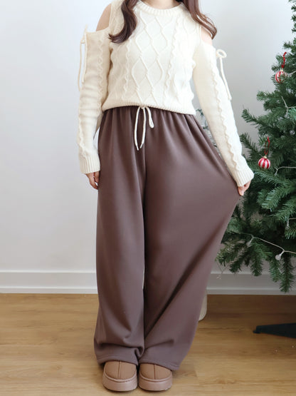 Winter Essential❄️Extra Warm Fleece Loose Pants(Brown)