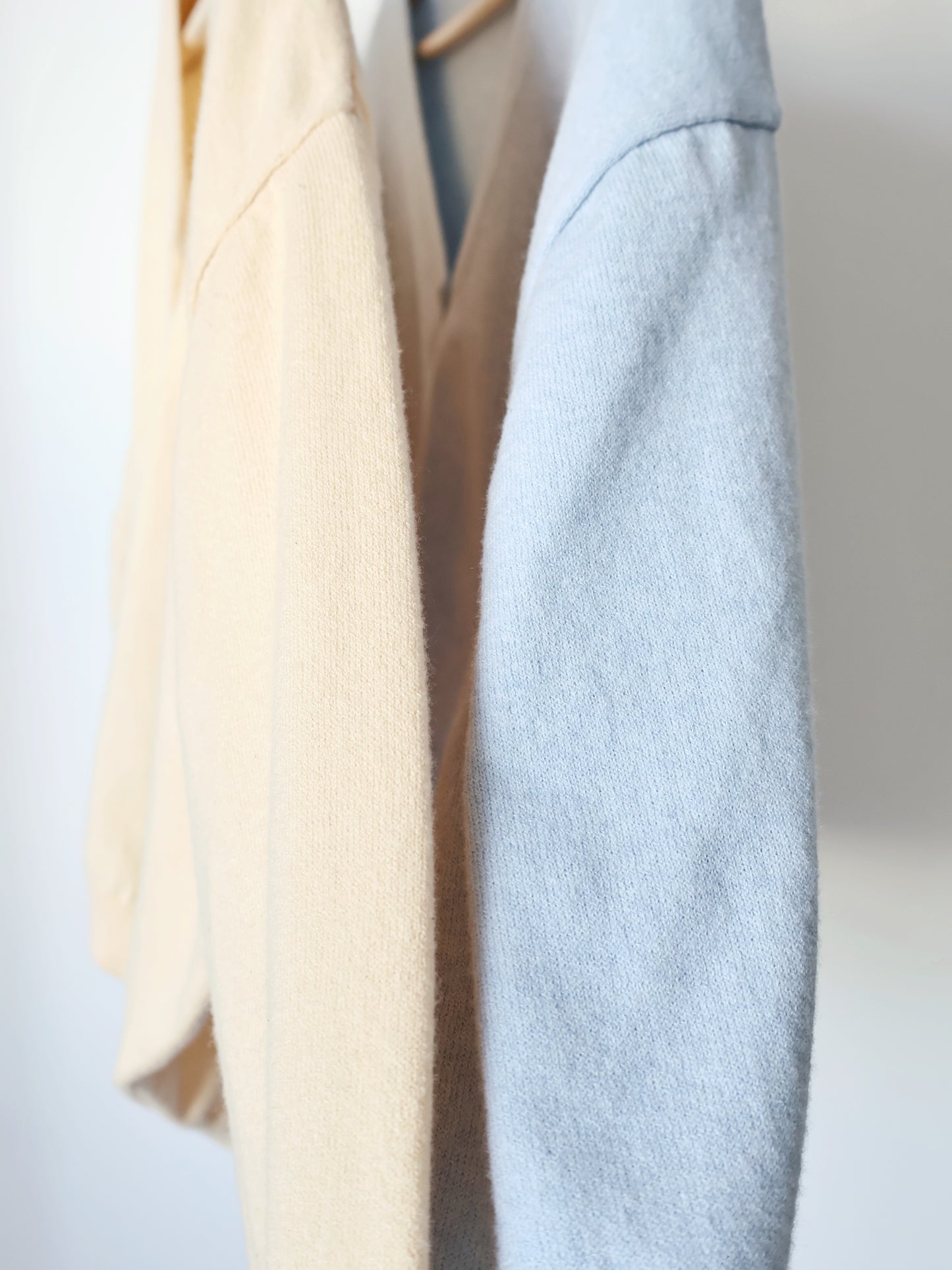 Premium Italy Cotton🇮🇹 Silver Badge Cardigan(Light Yellow)