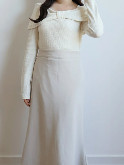 Romantic Bowknot Top(Cream)