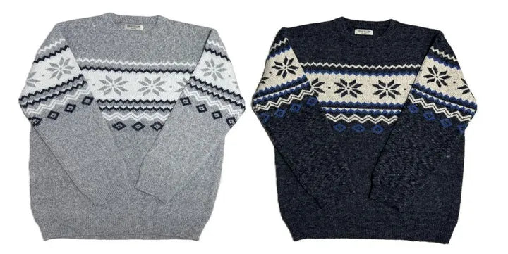 Nordic Snowflake Pattern Sweater
