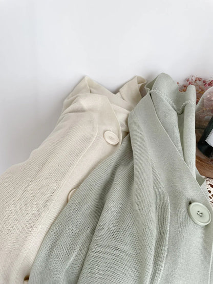 Oversized Sheer Ice Silk Sun-Protection Cardigan(Beige)