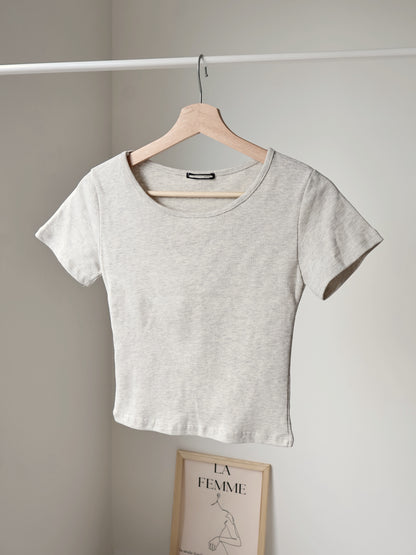 Everyday Breathable Waist-Contour Cotton Tee(4 colors)