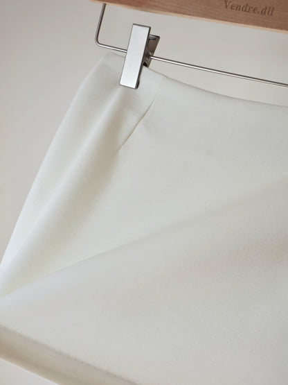 Wrinkle-Free Stretch Cotton A-Line Skort(Black)