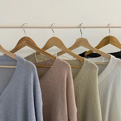 Daily Loose Fit Boucle Cardigan(5 colors)