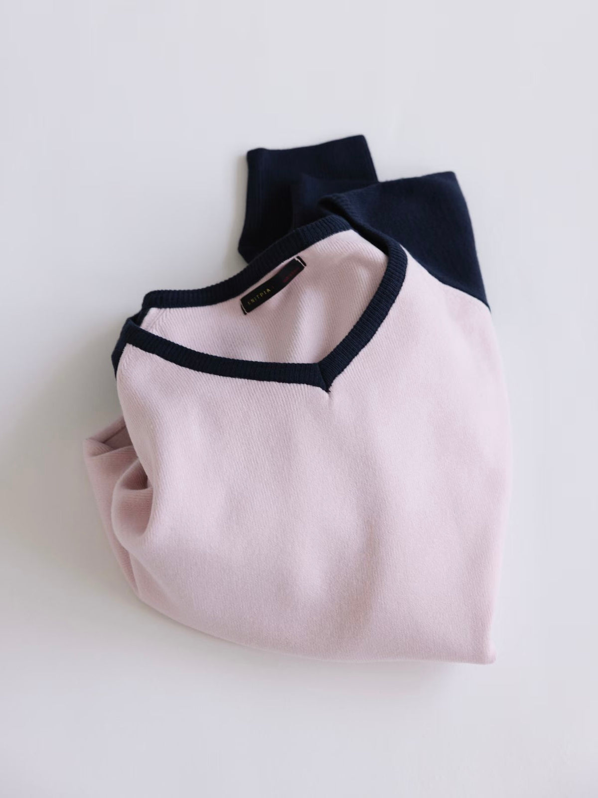 V-Neck Colourblock Dolman Knit Top(4 colors)