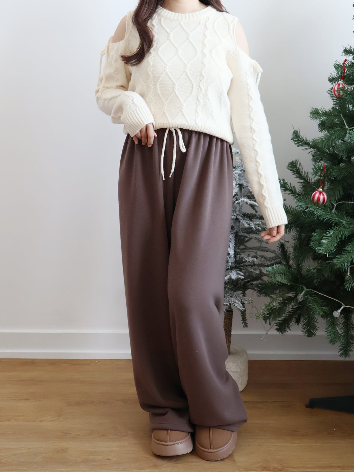 Winter Essential❄️Extra Warm Fleece Loose Pants(Brown)