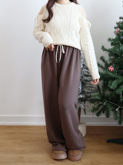 Winter Essential❄️Extra Warm Fleece Loose Pants(Brown)