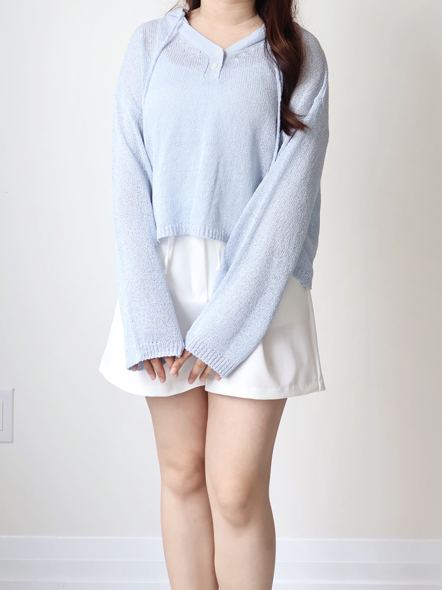 [Pear-Shape Friendly🍐] High-Waist Tailored Shorts with Pockets(Ivory)