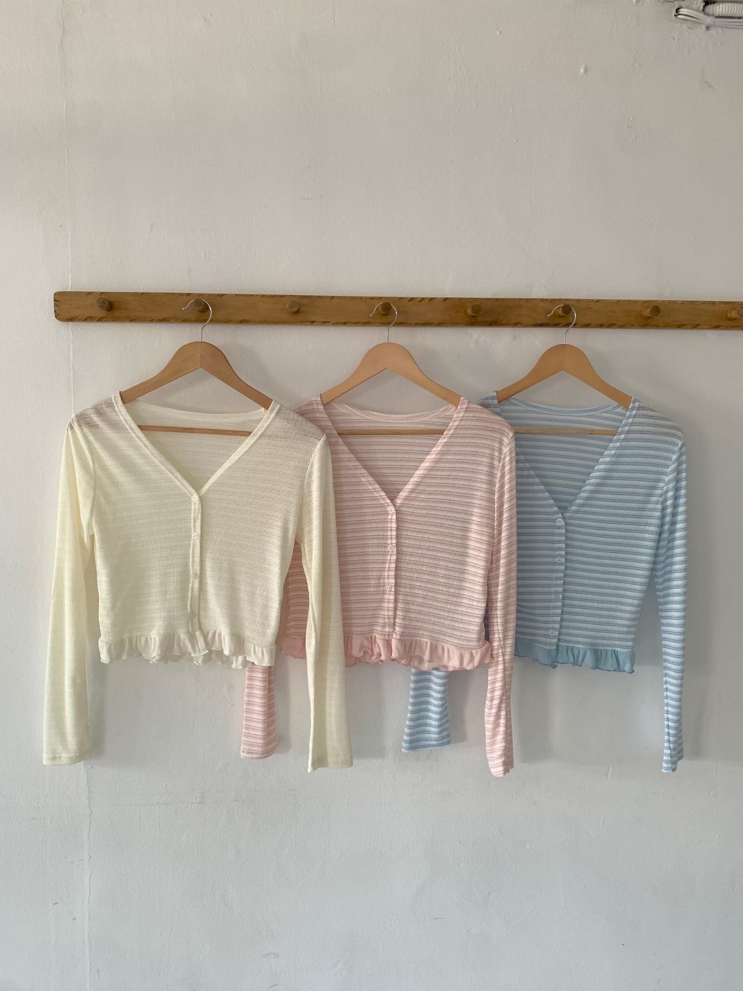 Salty Lightweight Striped Cardigan(3 Colors)