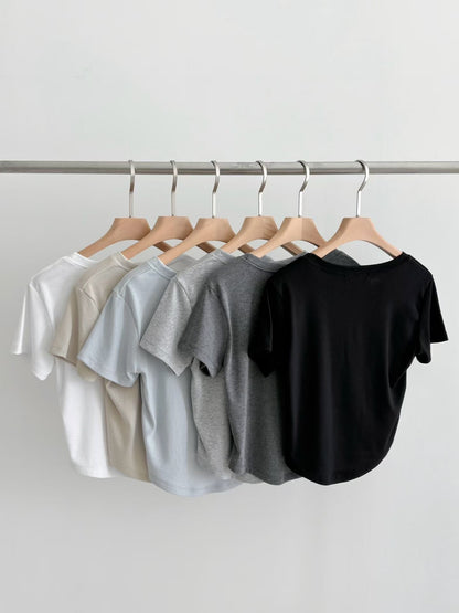 Minimalist Soft-Stretch Slim-Fit Tee(6 Colors)