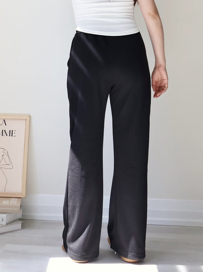 [3 Lengths] Everyday Bootcut Sweatpants(Black)